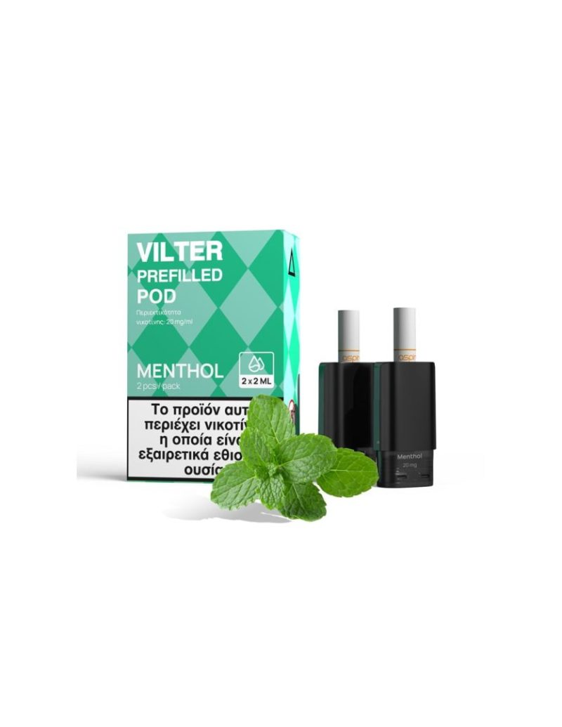 Aspire Vilter Prefilled Pod Menthol 20mg 2x2ml