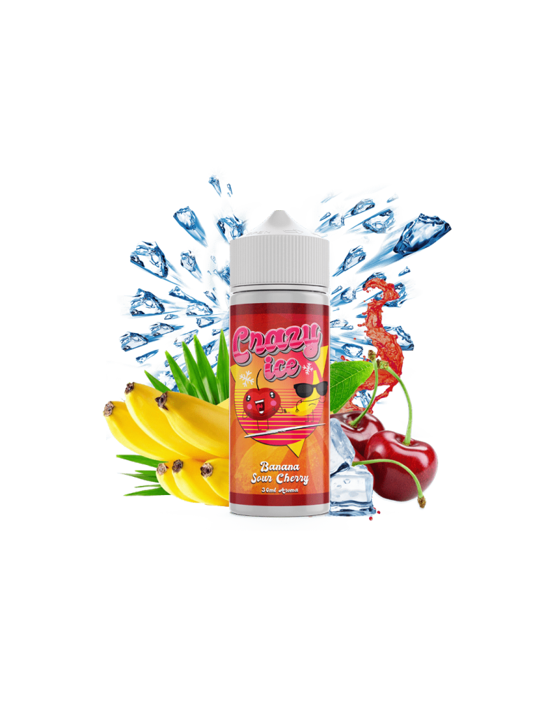 Steam City Crazy Ice Banana Sour Cherry Flavour Shot 30ml/120ml