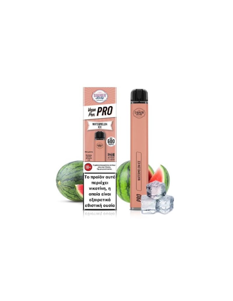 Dinner lady Vape Pen Pro Watermelon Ice 2ml 20mg