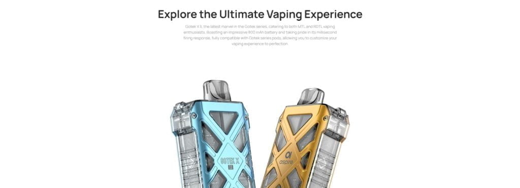 29838 Aspire Gotek X2 POD KIT 800 mAh