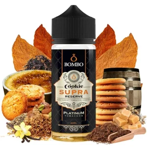 (product) Bombo Platinum Tobaccos Cookie Supra Reserve 40ml/120ml Flavorshot
