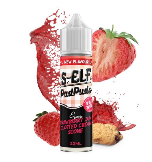 S-Elf Juice Pud Puds Strawberry Jam & Clotted Cream Scone Flavour Shot 20 / 60ml