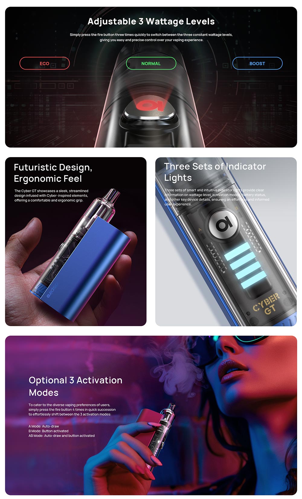 39910 Aspire Cyber Gt 2ml Pod Kit 2400mAh