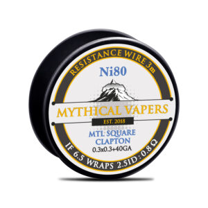 Mythical Vapers Σύρμα MTL Square Clapton Ni80 0.3x0.3+40GA 3m