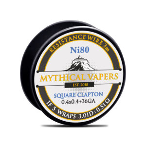 Mythical Vapers Σύρμα Square Clapton Ni80 0.4x0.4+36GA 3m