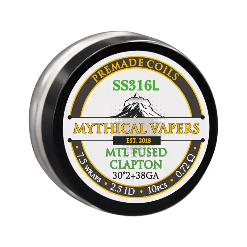 Mythical Vapers MTL Fused Clapton SS316 ~ 0.75 ohm