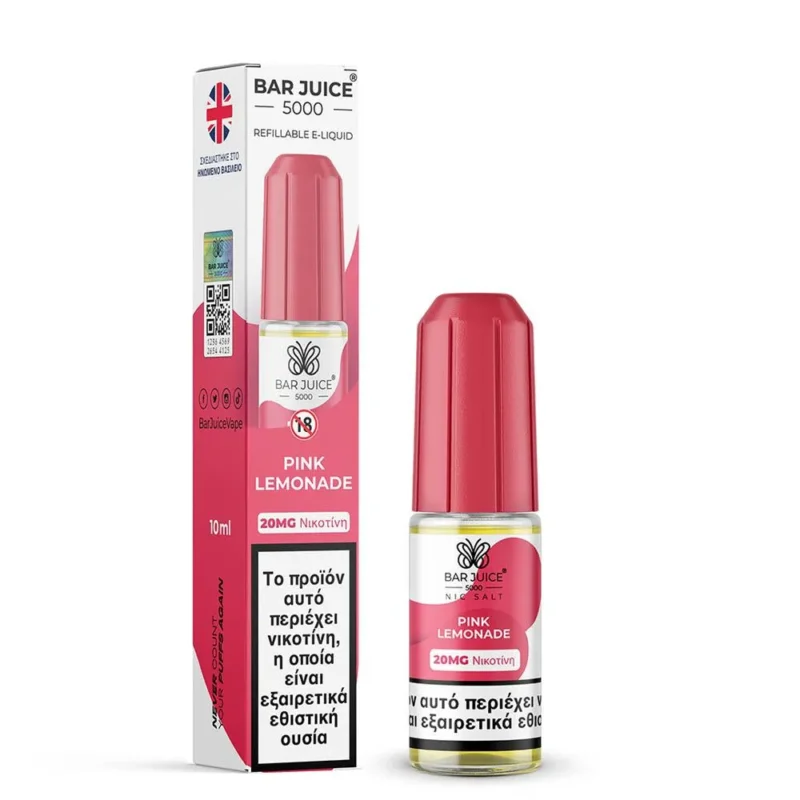 Bar Juice 5000 Nic Salts Pink Lemonade 10ml 20mg
