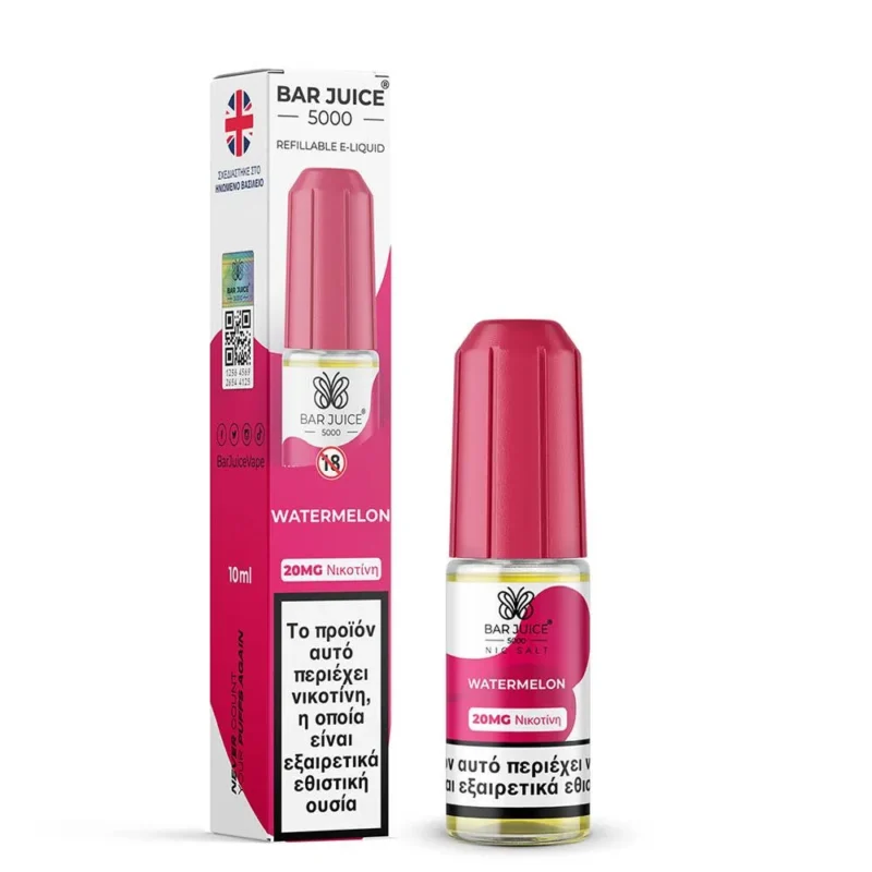 Bar Juice 5000 Nic Salts Watermelon 10ml 20mg