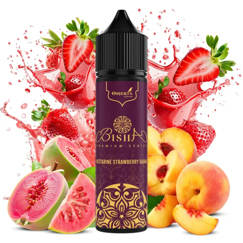 Bisha Premium Nectarine Strawberry Guava 10ml / 60ml