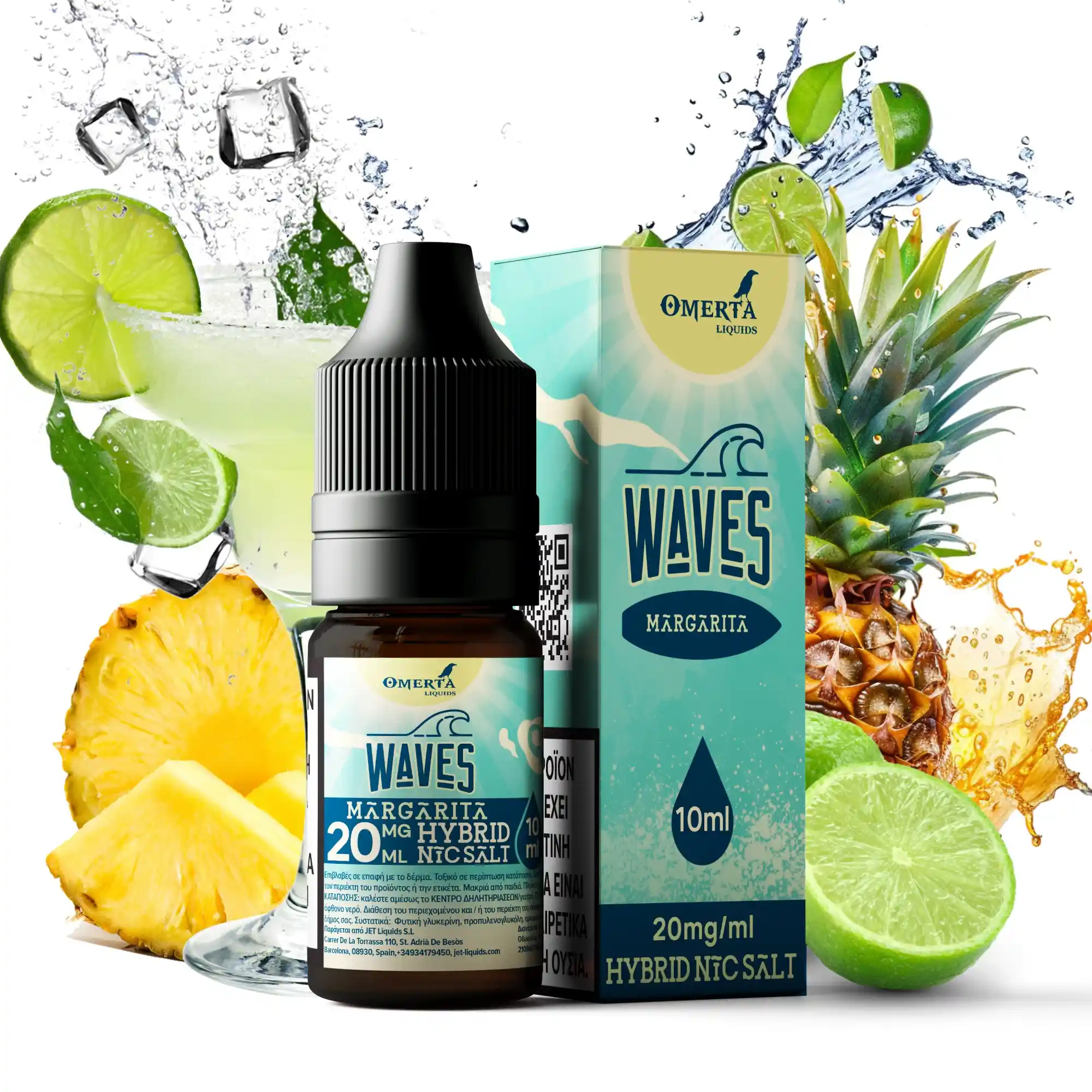 Waves Margarita Salt E-Liquid 10ml 1 Waves Margarita Salt E-Liquid 10ml