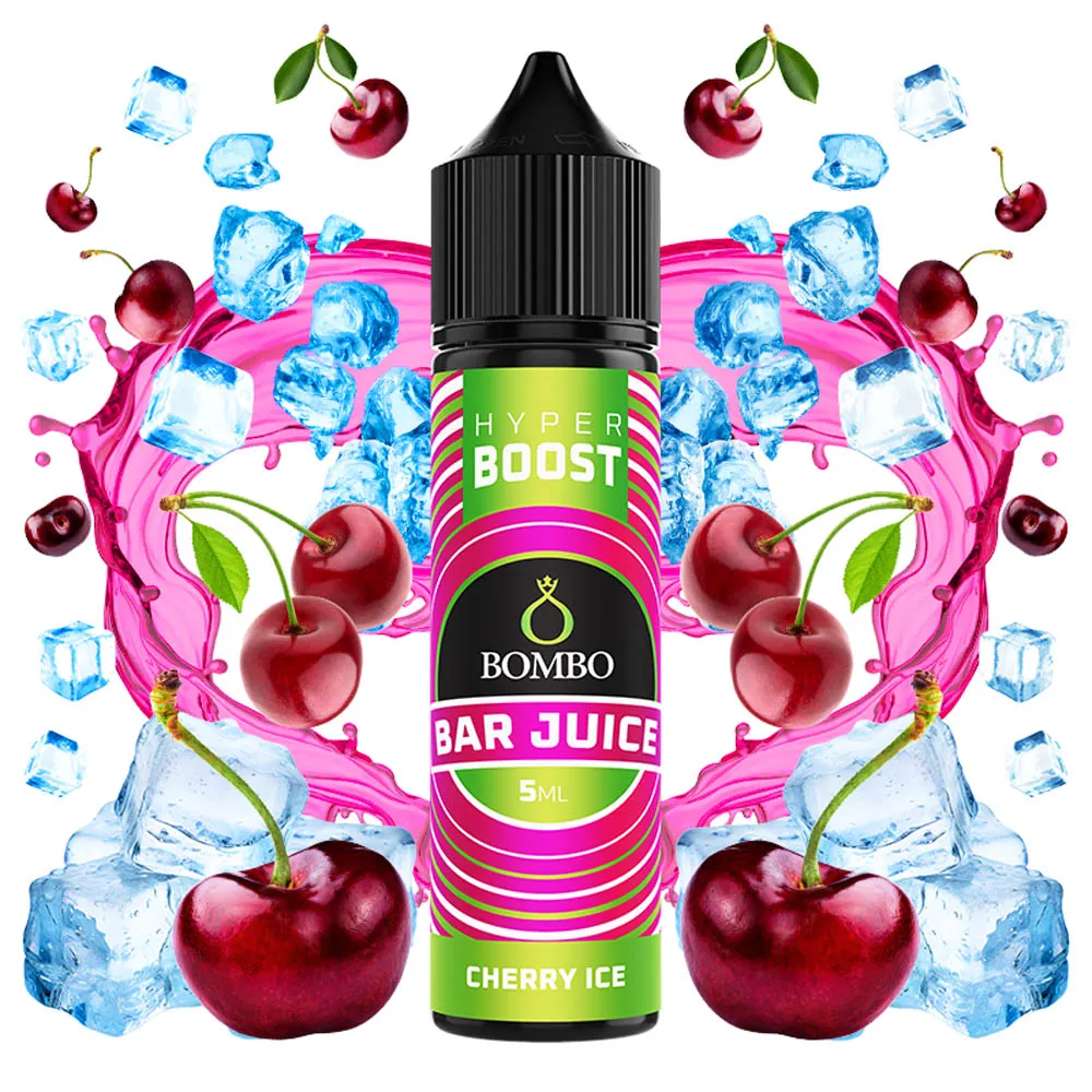 Bombo Bar Juice Hyper Boost Cherry Ice 5ml / 60ml 1 Bombo Bar Juice Hyper Boost Cherry Ice 5ml / 60ml