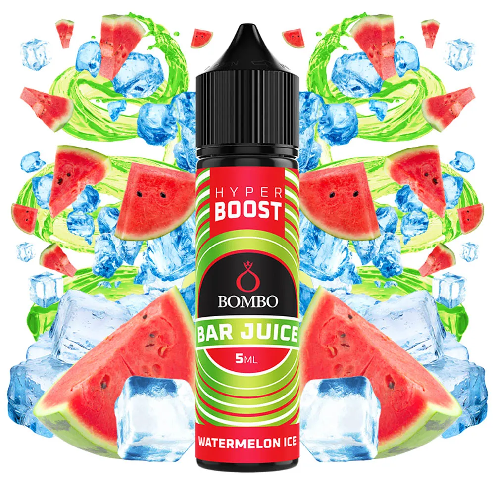 Bombo Bar Juice Hyper Boost Watermelon Ice 5ml / 60ml 1 Bombo Bar Juice Hyper Boost Watermelon Ice 5ml / 60ml