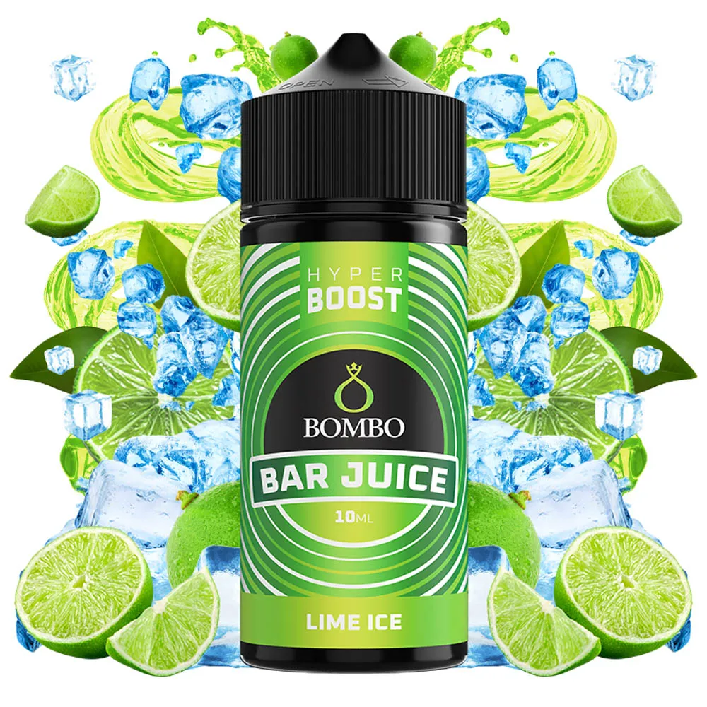 Bombo Bar Juice Hyper Boost Lime Ice 10ml/120ml 1 Bombo Bar Juice Hyper Boost Lime Ice 10ml/120ml