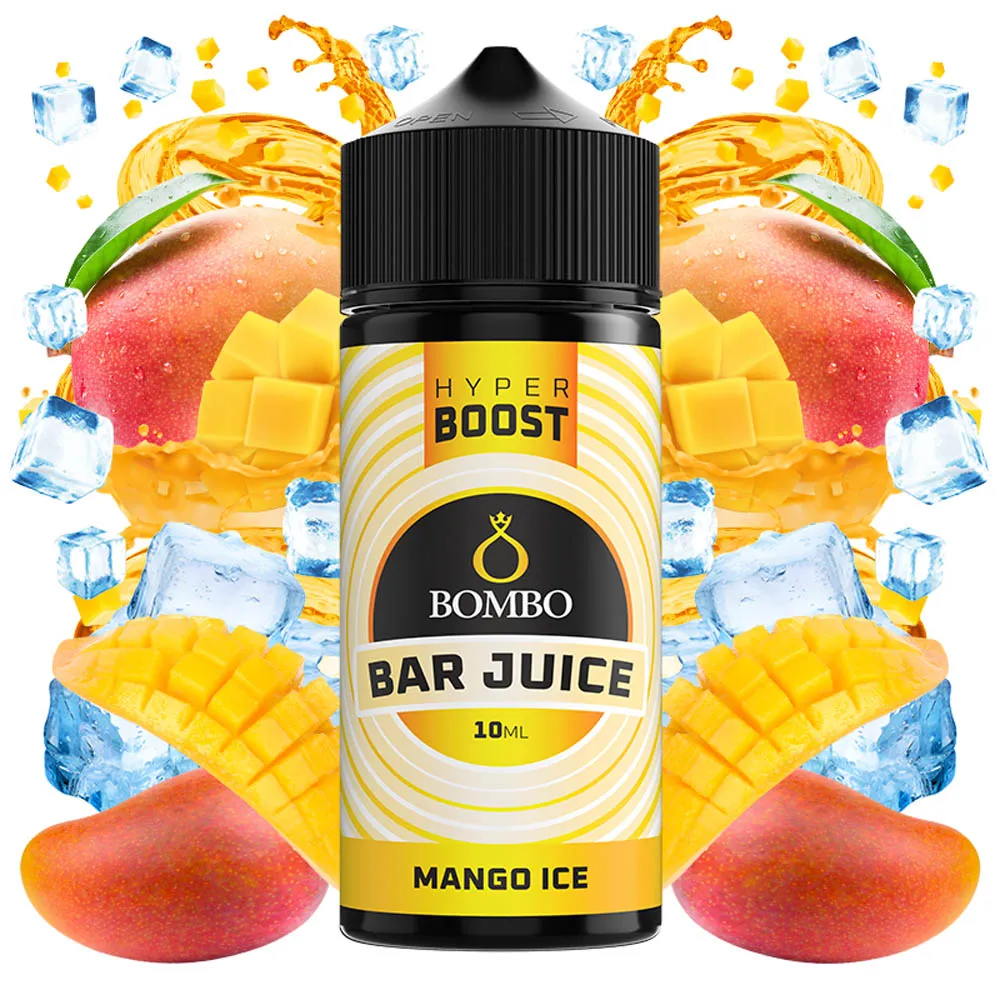 Bombo Bar Juice Hyper Boost Mango Ice 10ml/120ml 1 Bombo Bar Juice Hyper Boost Mango Ice 10ml/120ml