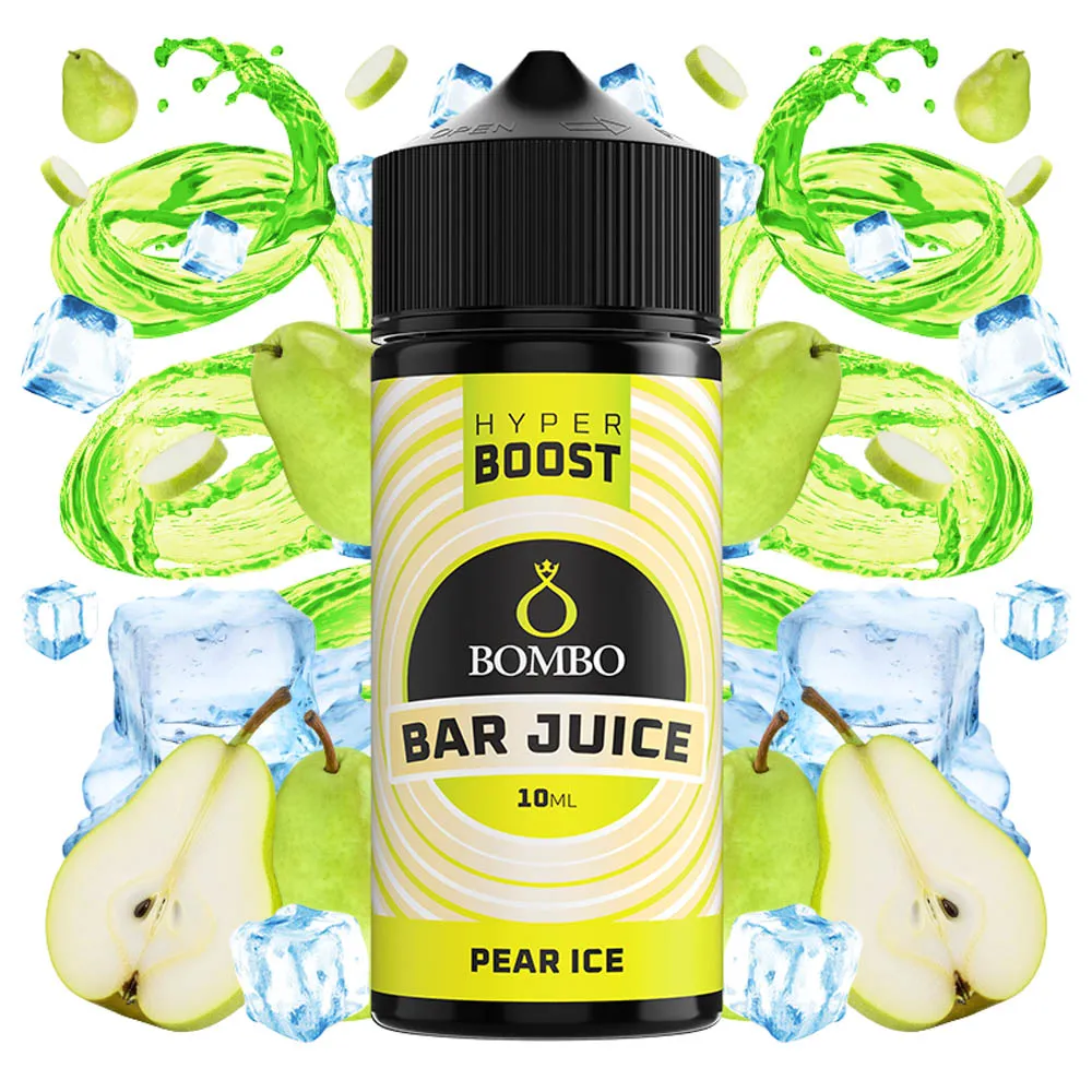 Bombo Bar Juice Hyper Boost Pear Ice 10ml/120ml 1 Bombo Bar Juice Hyper Boost Pear Ice 10ml/120ml