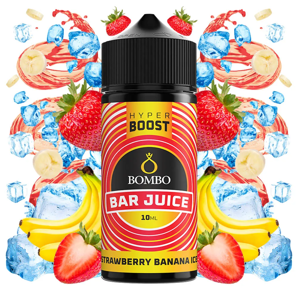 Bombo Bar Juice Hyper Boost Strawberry Banana Ice 10ml/120ml