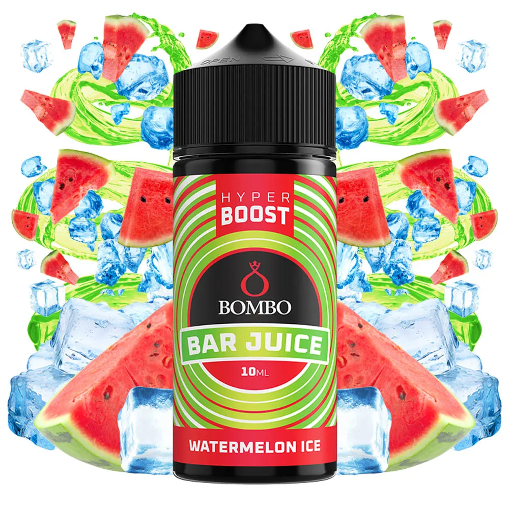 Bombo Bar Juice Hyper Boost Watermelon Ice 10ml/120ml 1 Bombo Bar Juice Hyper Boost Watermelon Ice 10ml/120ml