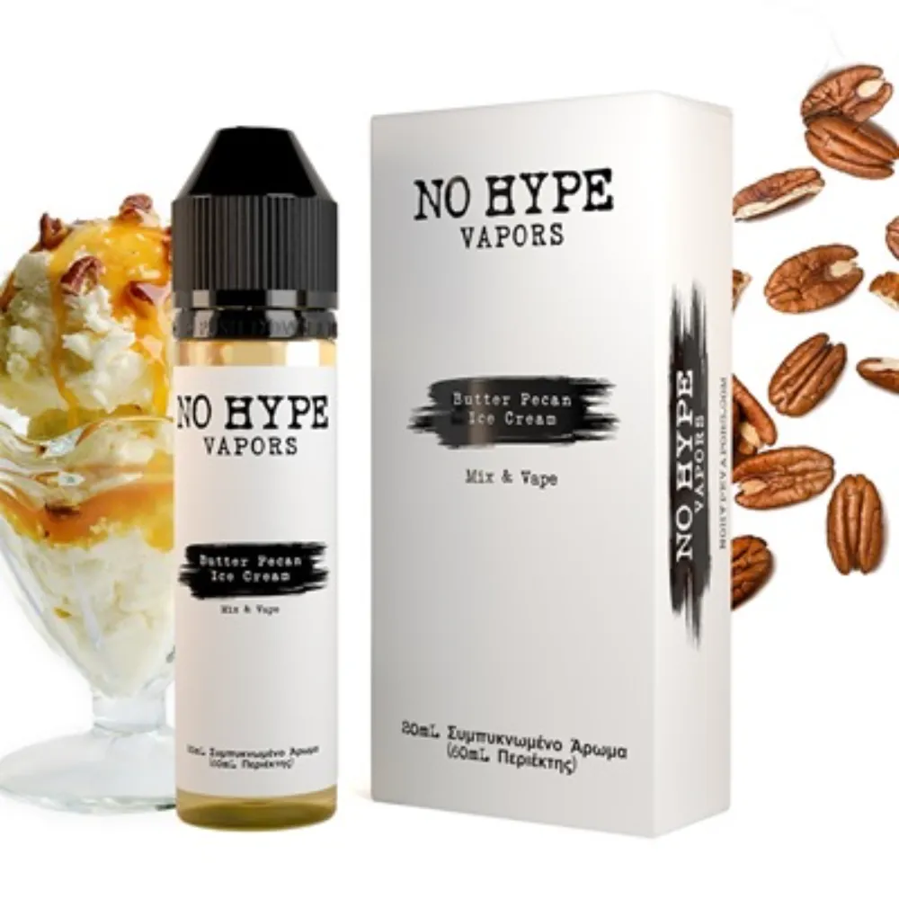 No Hype Vapors Butter Pecan Ice Cream 20ml / 60ml 1 No Hype Vapors Butter Pecan Ice Cream 20ml / 60ml
