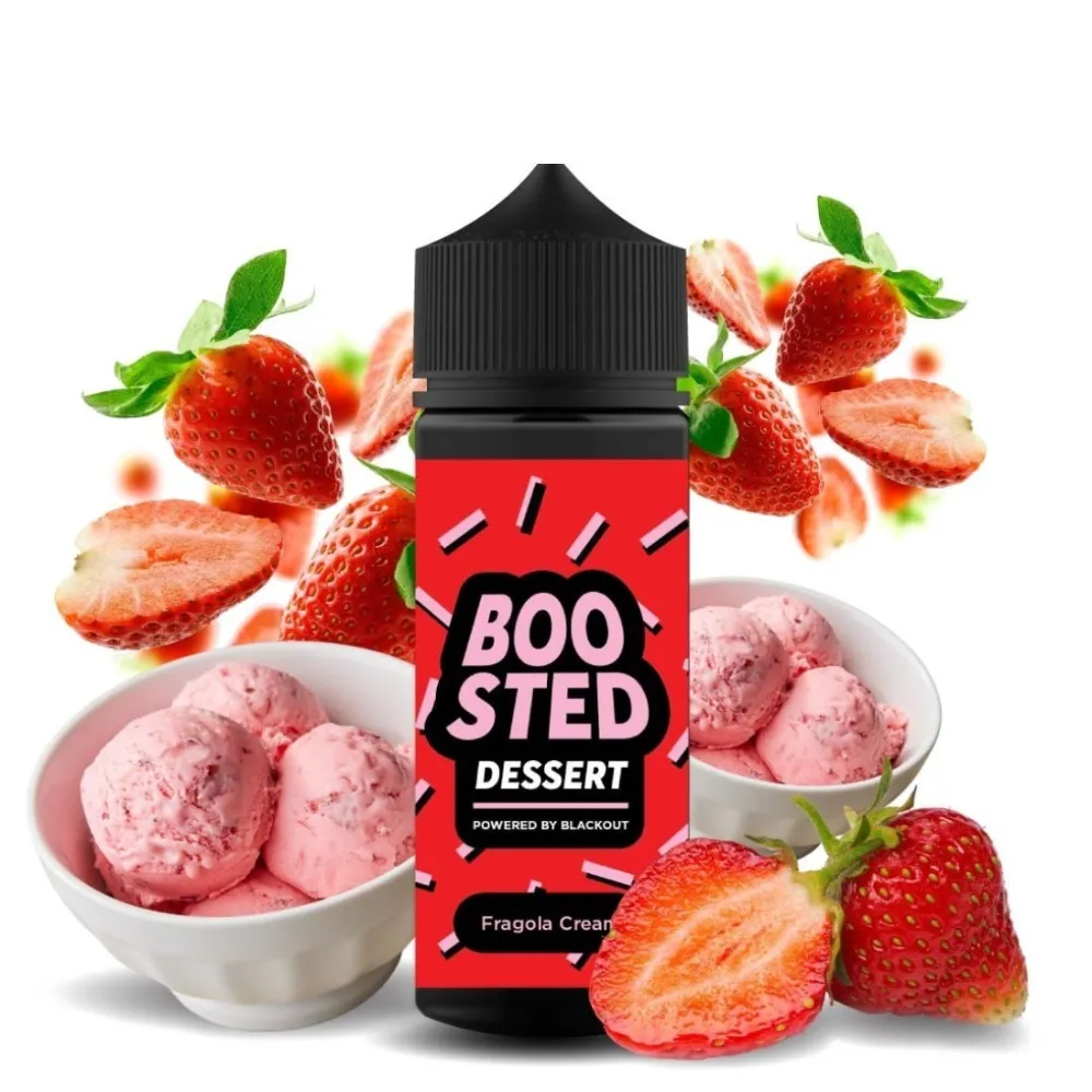 Blackout Boosted Dessert Fragola Cream 10ml/120ml 1 Blackout Boosted Dessert Fragola Cream 120ml