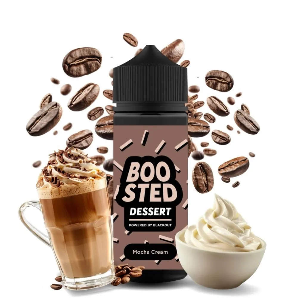 Blackout Boosted Dessert Mocha Cream 10ml/120ml 1 Blackout Boosted Dessert Mocha Cream 120ml