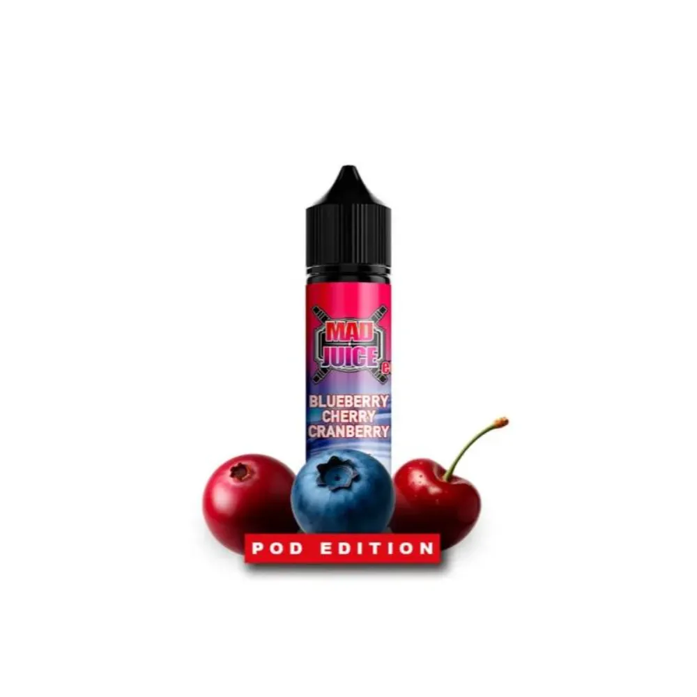 Mad Juice Pod Edition Blueberry Cherry Cranberry 12ml / 60ml 1 Mad Juice Pod Edition Blueberry Cherry Cranberry 12ml / 60ml