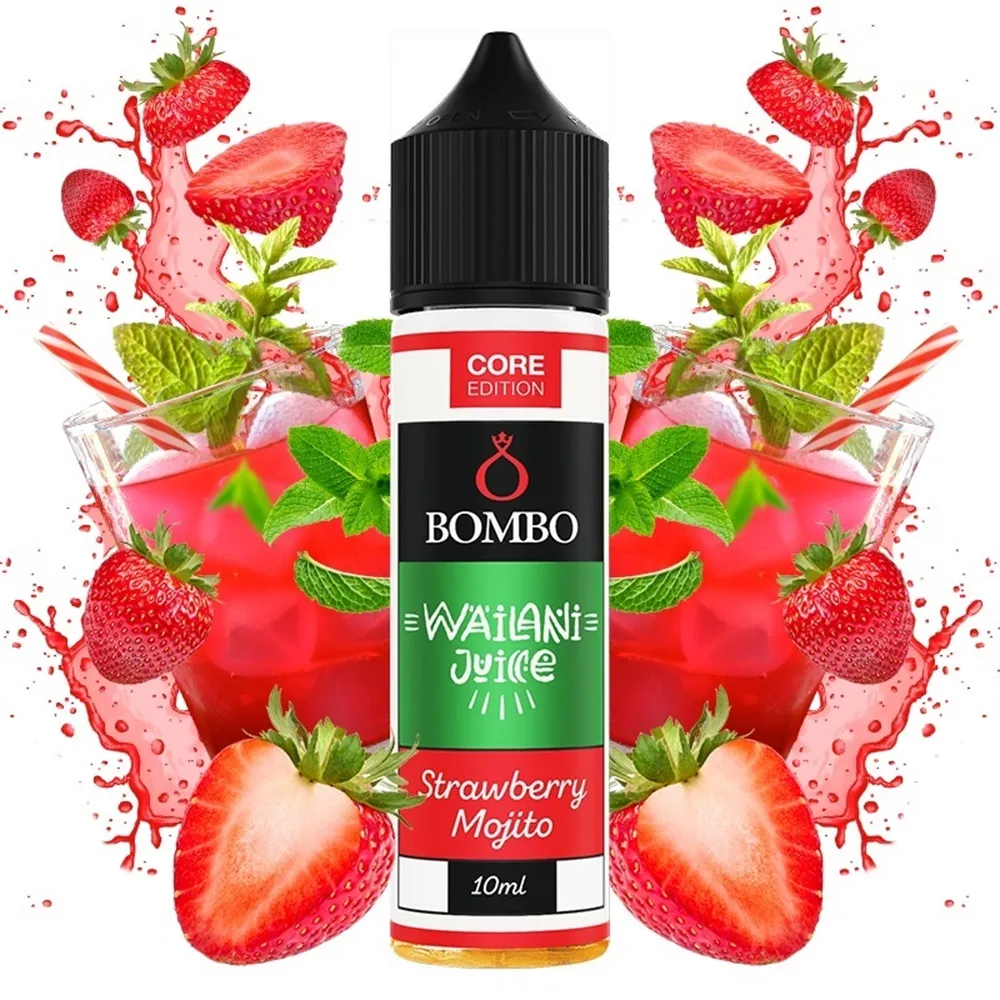 Bombo Wailani Juice Strawberry Mojito Core Edition 10ml / 60ml 1 Bombo Wailani Juice Strawberry Mojito Core Edition 10ml / 60ml