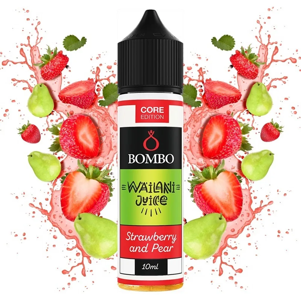 Bombo Wailani Juice Strawberry Pear Core Edition 10ml / 60ml 1 Bombo Wailani Juice Strawberry Pear Core Edition 10ml / 60ml