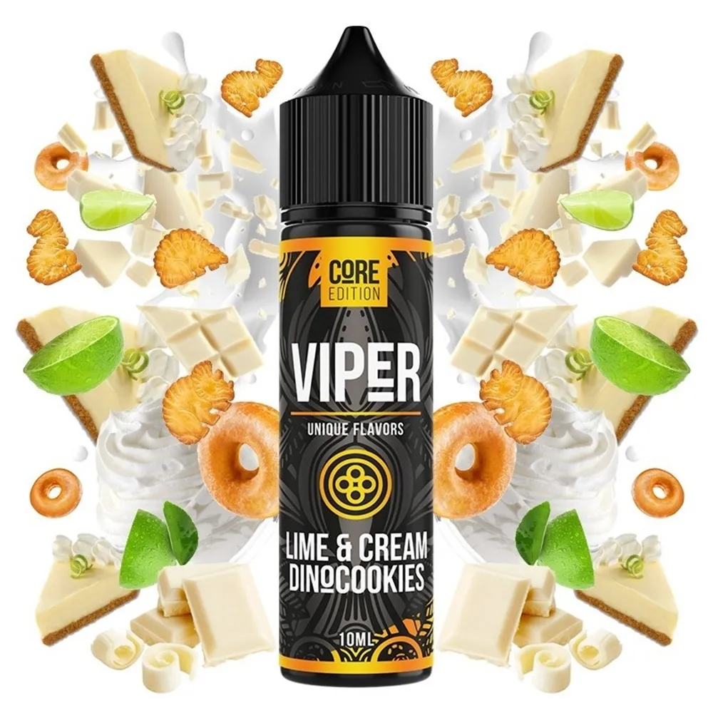 Viper Golden Owl Lime & Cream Dinocookies Core Edition 10ml / 60ml 1 Viper Golden Owl Lime & Cream Dinocookies Core Edition 10ml / 60ml