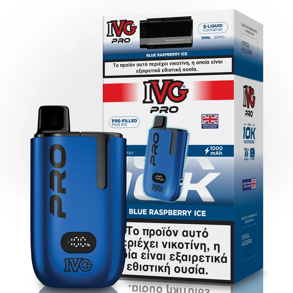 IVG Pro Kit Blue Raspberry Ice 20mg 2ml+10ml (10.000 puffs) 1 IVG Pro Kit Blue Raspberry Ice 20mg 2ml+10ml (10.000 puffs)