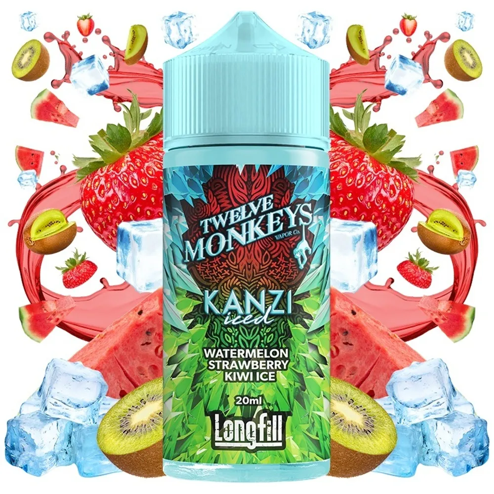 Twelve Monkeys Classic Kanzi Iced 20ml/120ml 1 Twelve Monkeys Classic Kanzi Iced 20ml/120ml
